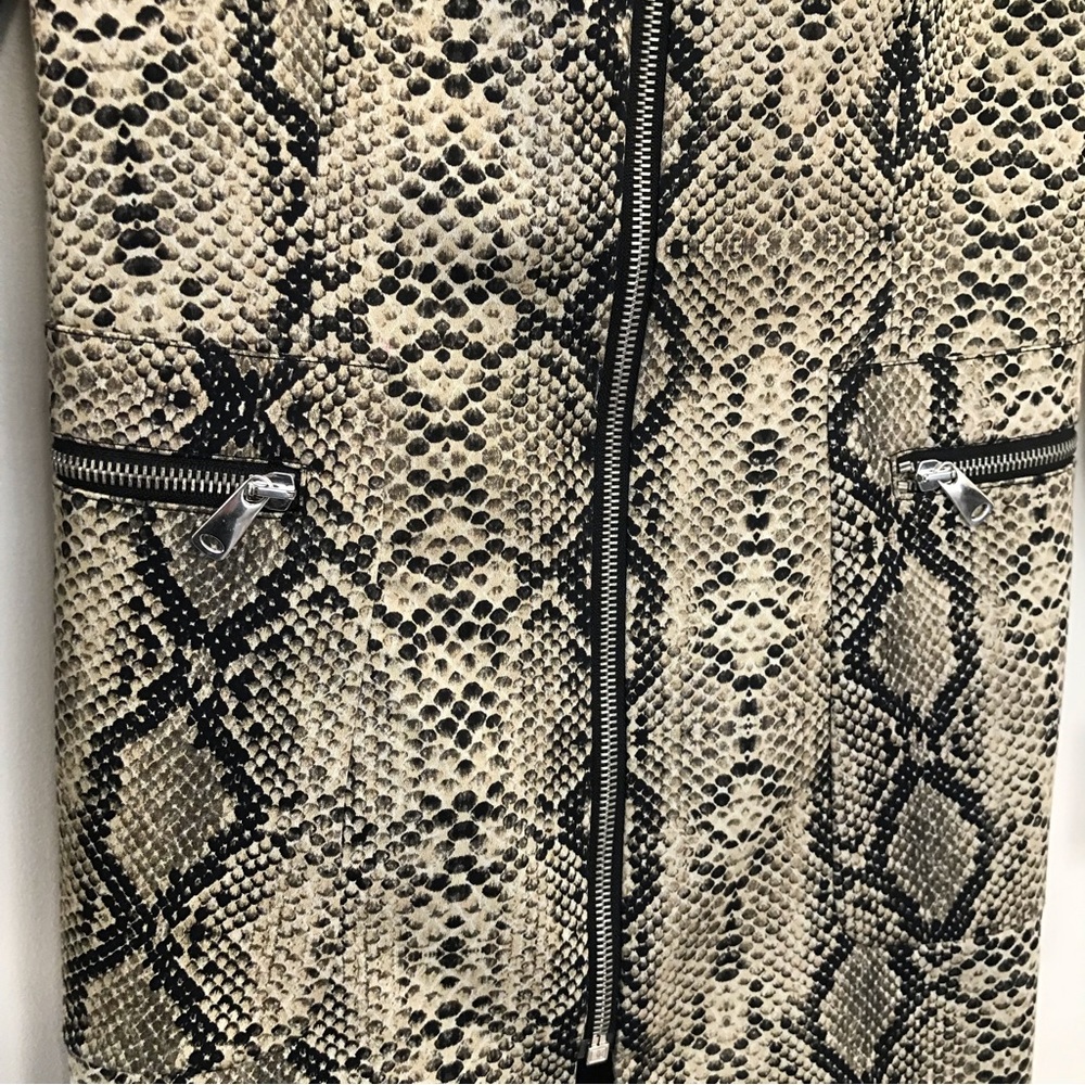 Zara Snakeskin Print Frock Coat - Picture 5 of 7